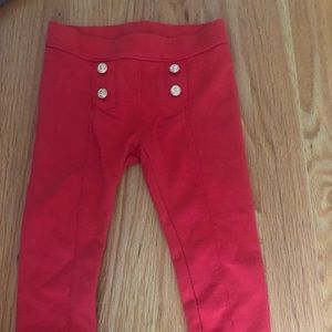 Janie and Jack Red Pointe Pants